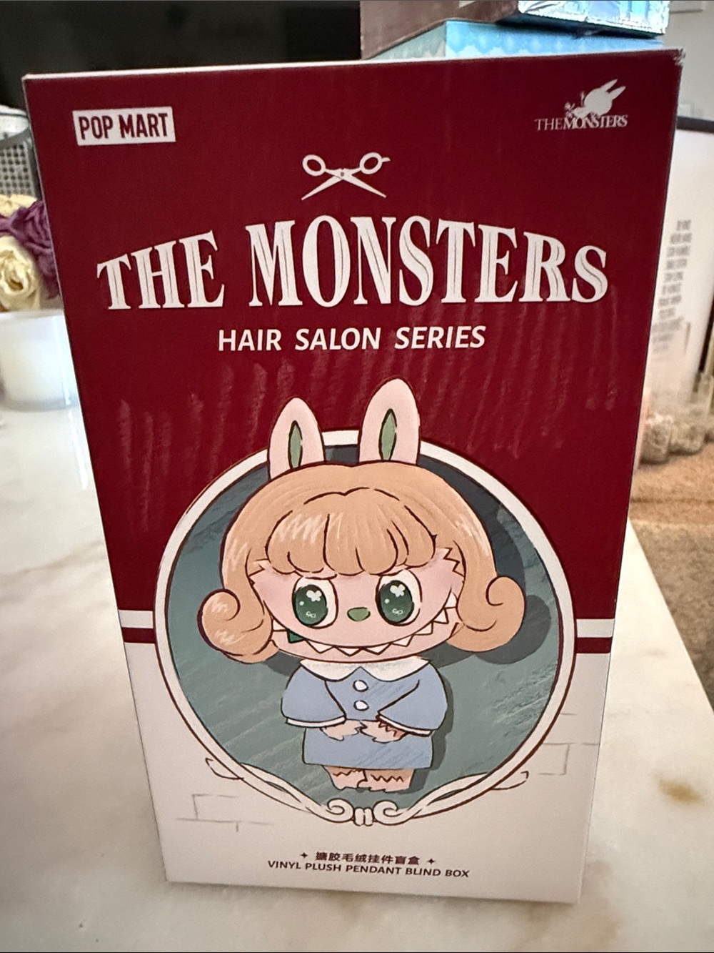The Monster Labubu Hair Salon Series Vinyl Plush Pendant - blind box!